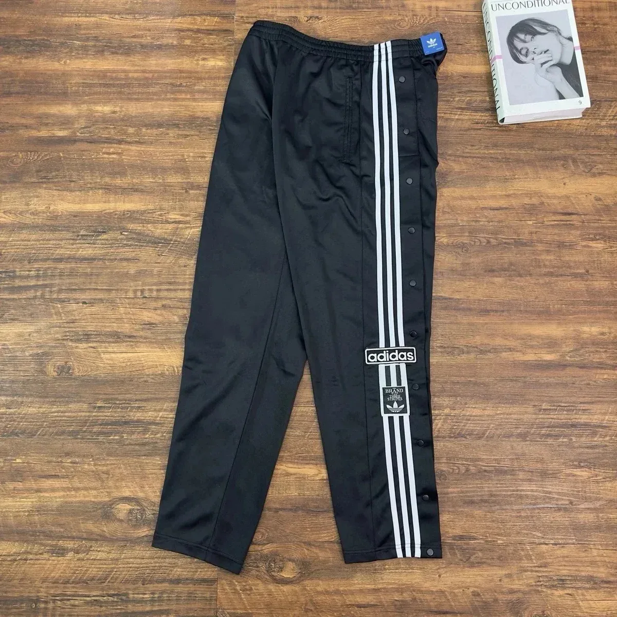 Adidas Stan Smith Black Snap Button Pants