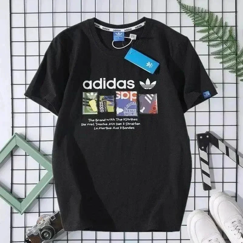 Adidas Trefoil Black T-Shirt