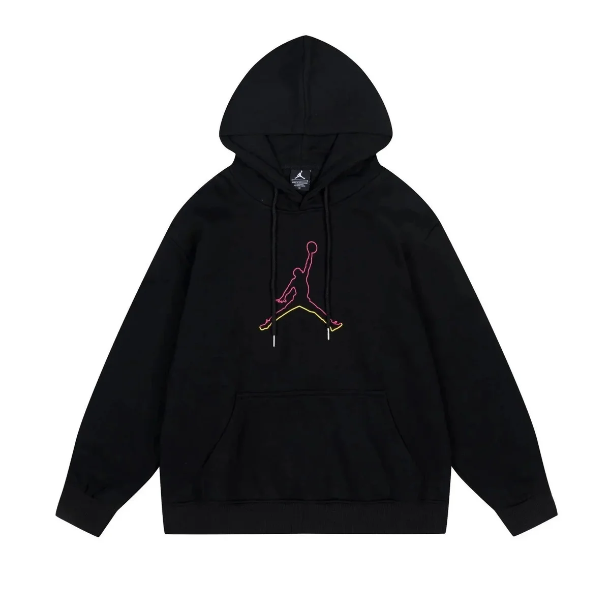 Nike Air Jordan 1 Black Pink & Yellow Hoodie