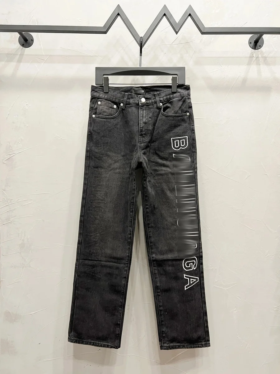 Balmain Black 'B' Logo Jeans