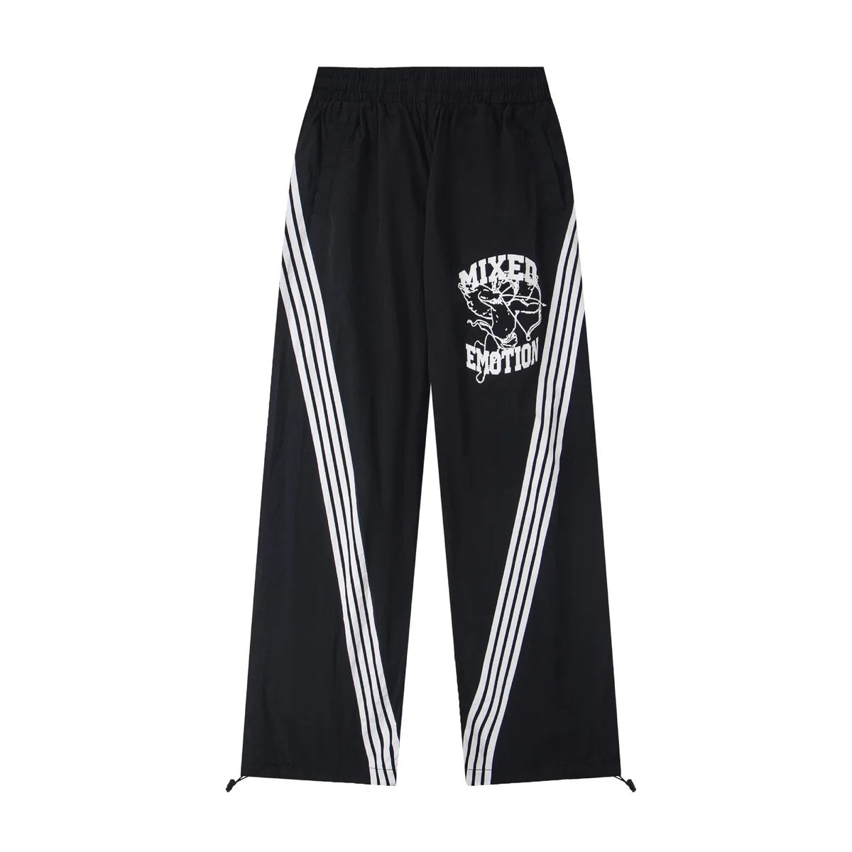 Black 'Mixed Emotion' Track Pants