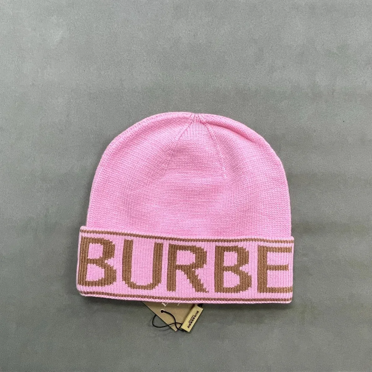 Burberry Pink Logo Beanie