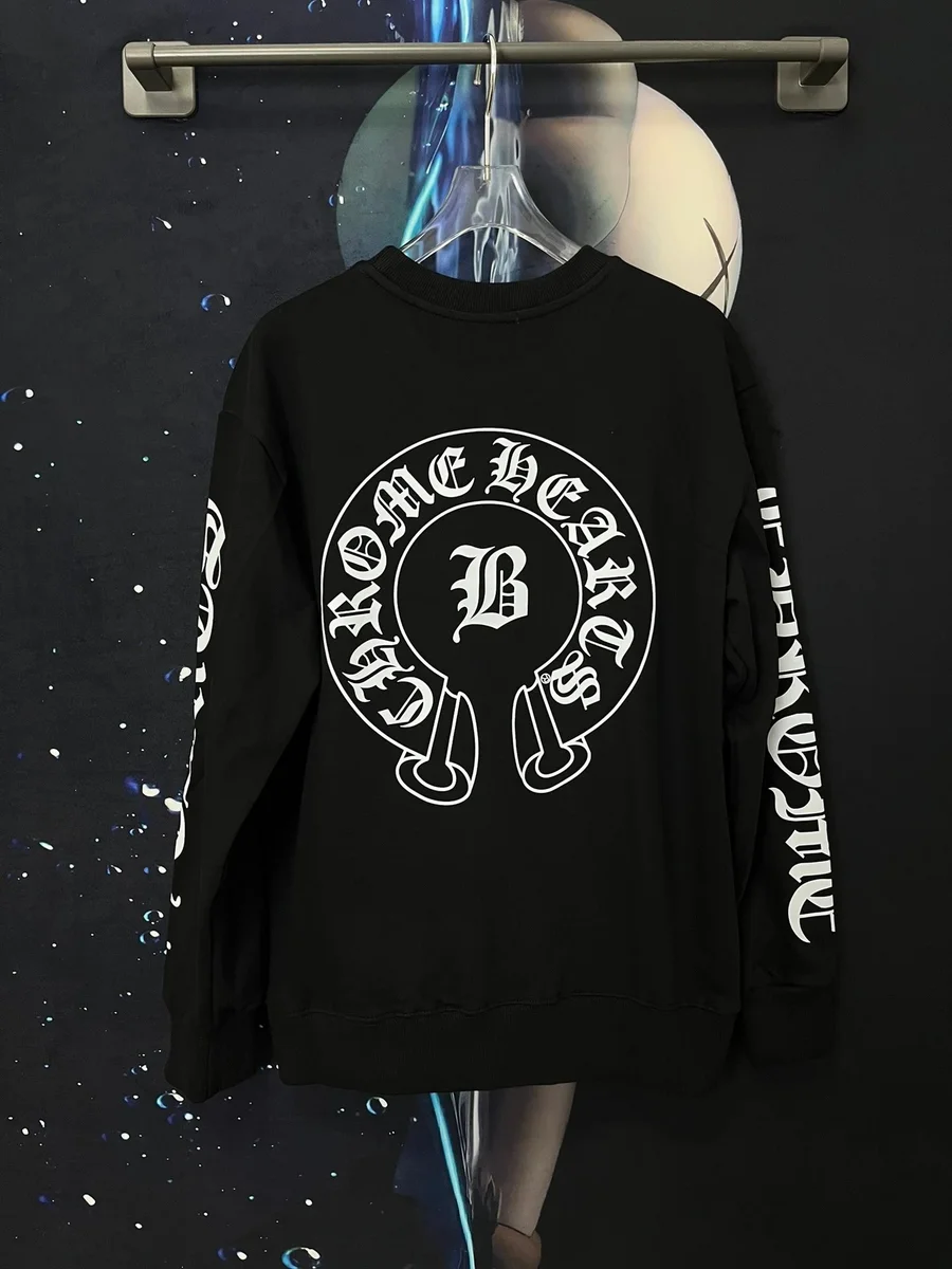 Chrome Hearts CH Plus Black Crewneck Sweatshirt