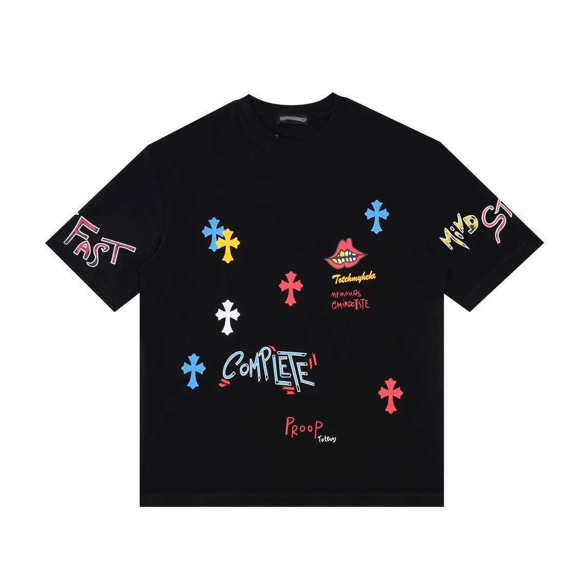 Chrome Hearts Black Cross Print T-Shirt