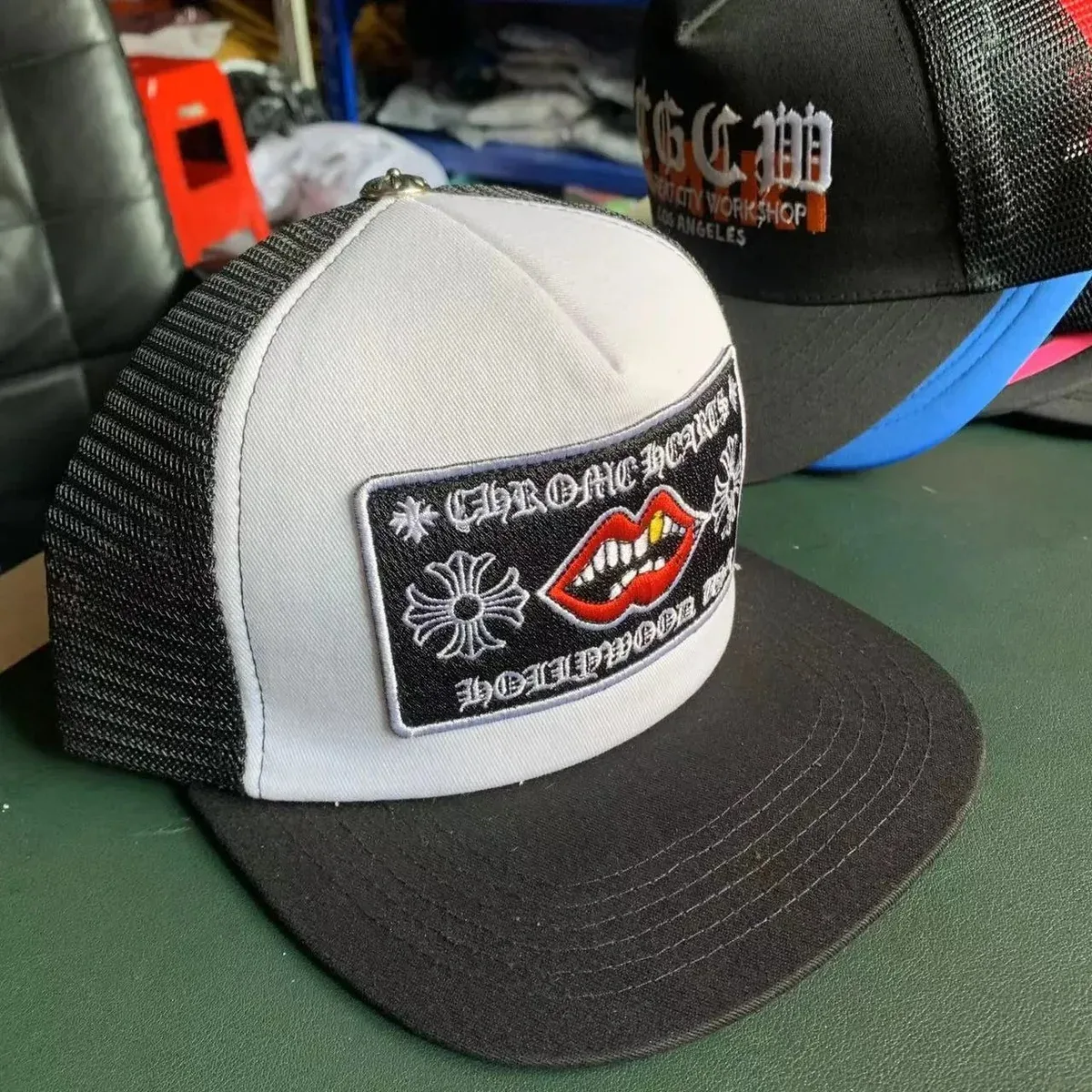 Chrome Hearts White/Black Trucker Hat