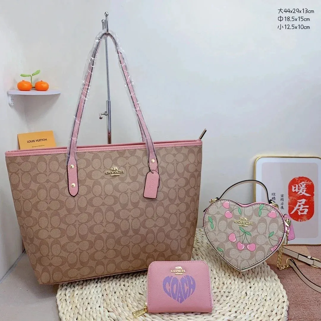 Coach Tabby Cherry Print Tote & Mini Set