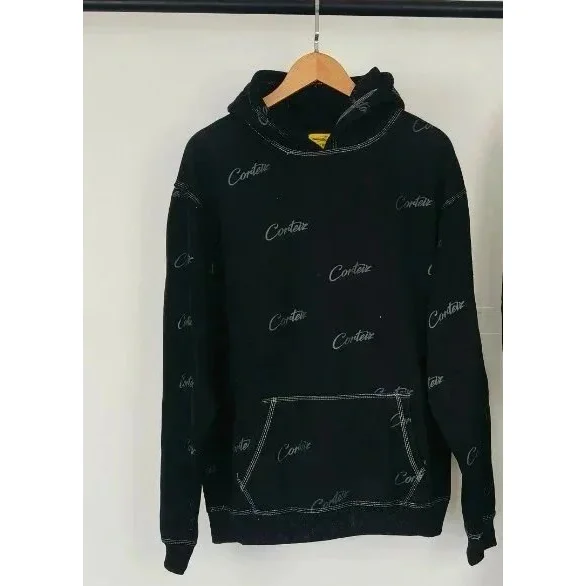 Cartier All-Over Script Hoodie Black
