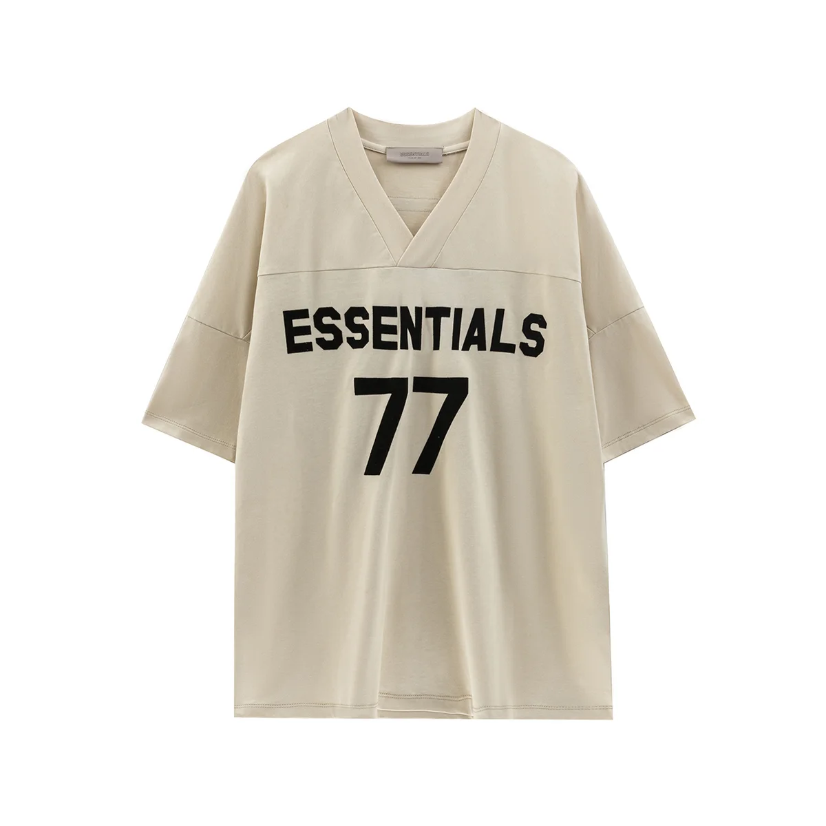 Essentials 77 Beige V-Neck T-Shirt