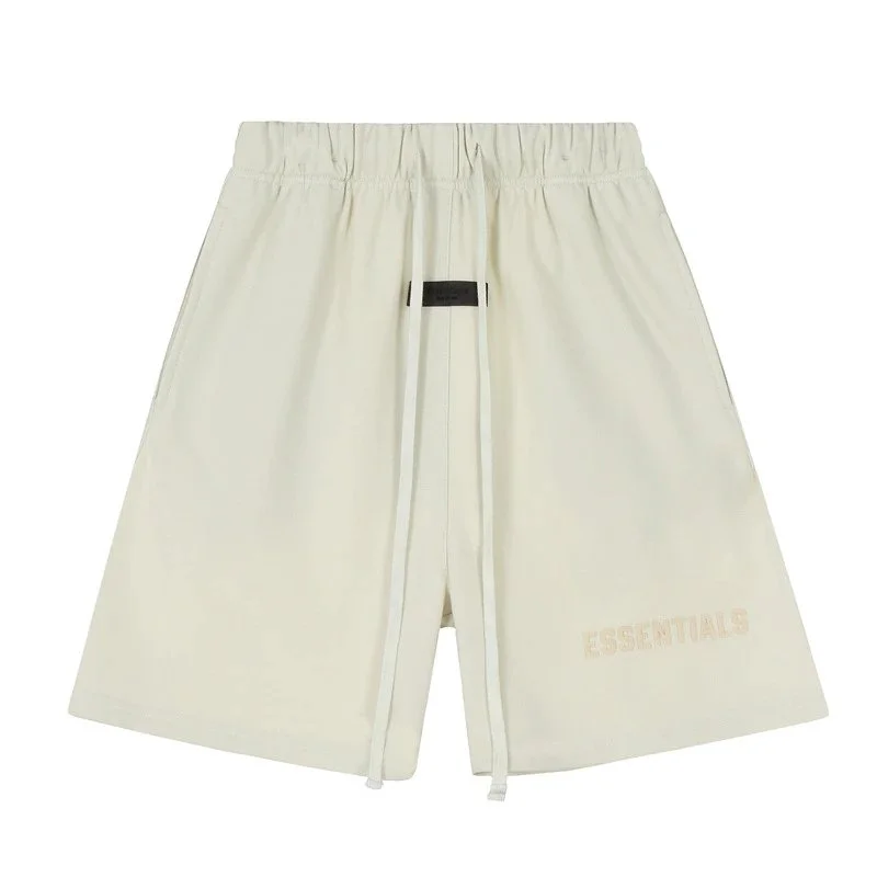 Essentials Beige Solid Shorts