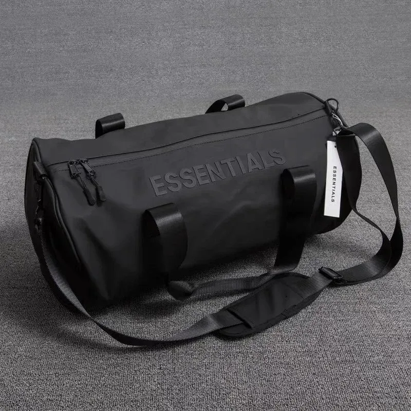 ESSENTIALS Black Duffle Bag
