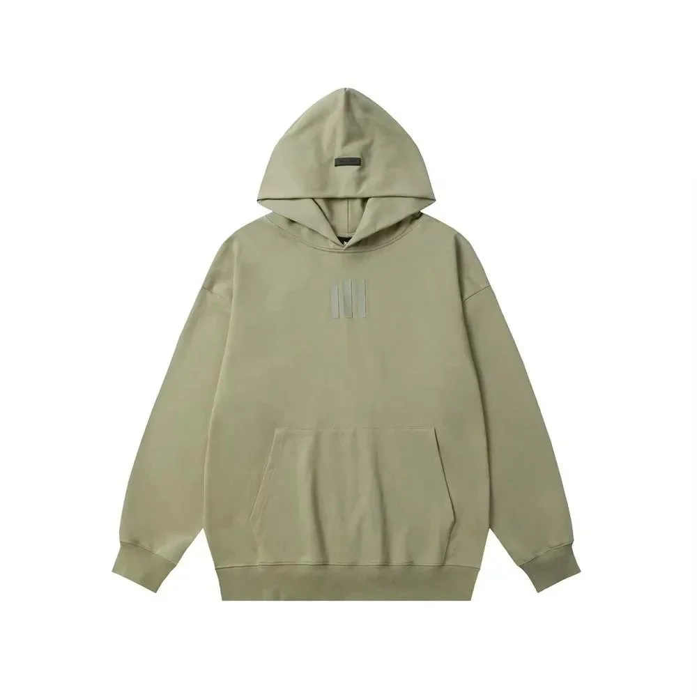 Oversized Olive Green Hoodie with Front Pocket