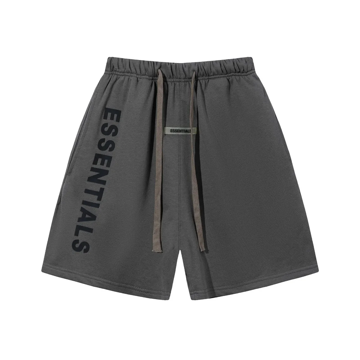 ESSENTIALS Dark Grey Solid Shorts