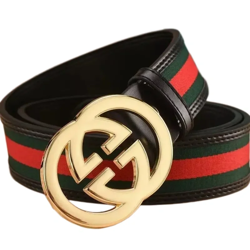 Gucci Web Stripe Belt Black Red Green Leather