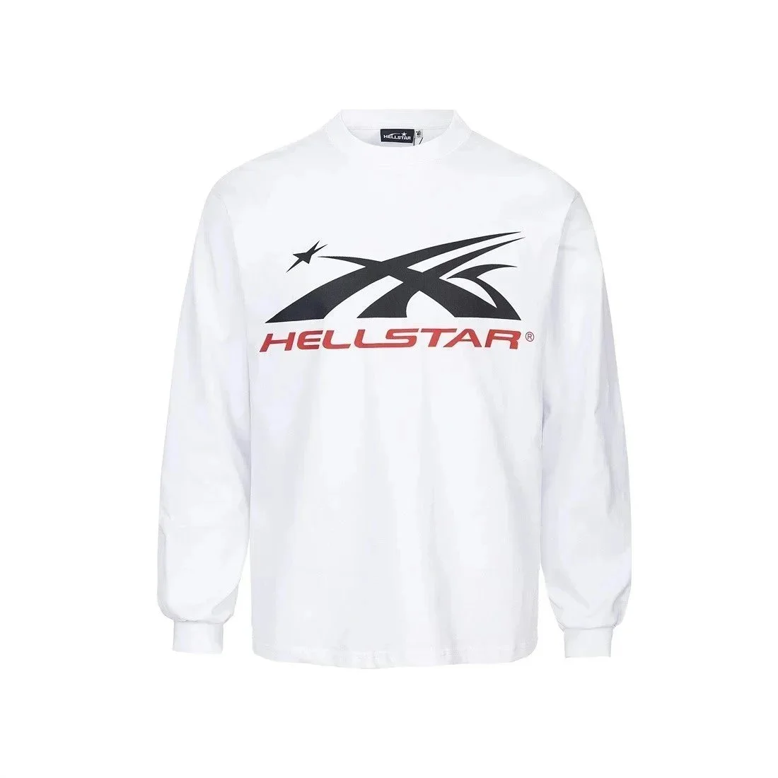 Hellstar White Long Sleeve T-Shirt with Logo
