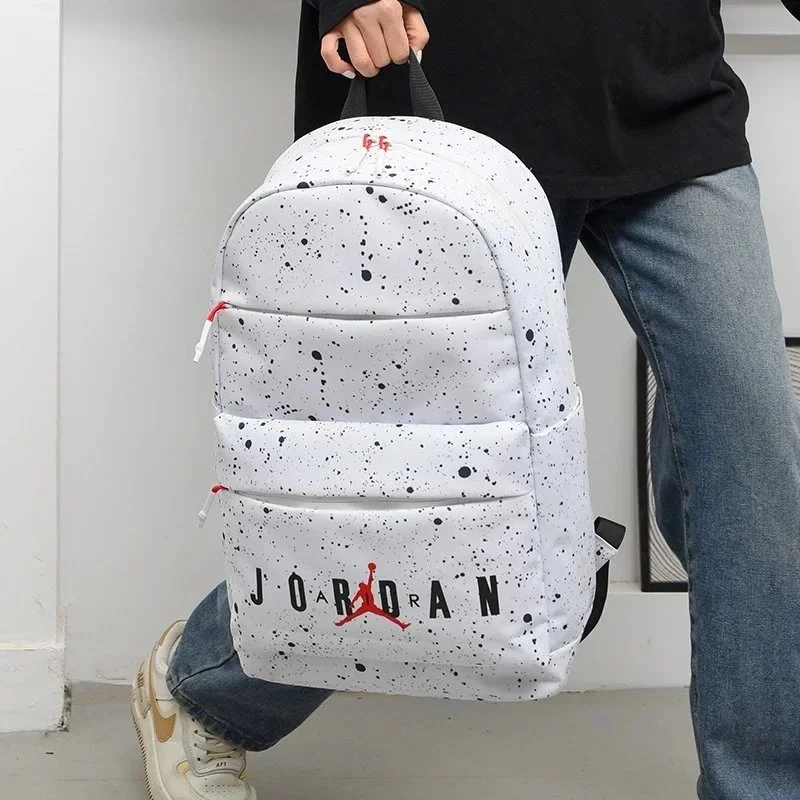 Jordan Speckled Logo Backpack White