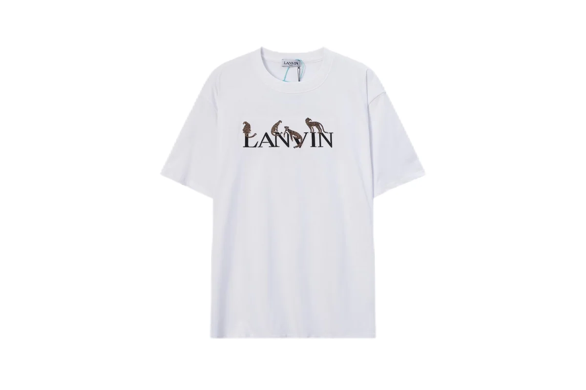 Lanvin White Embroidered Logo T-Shirt