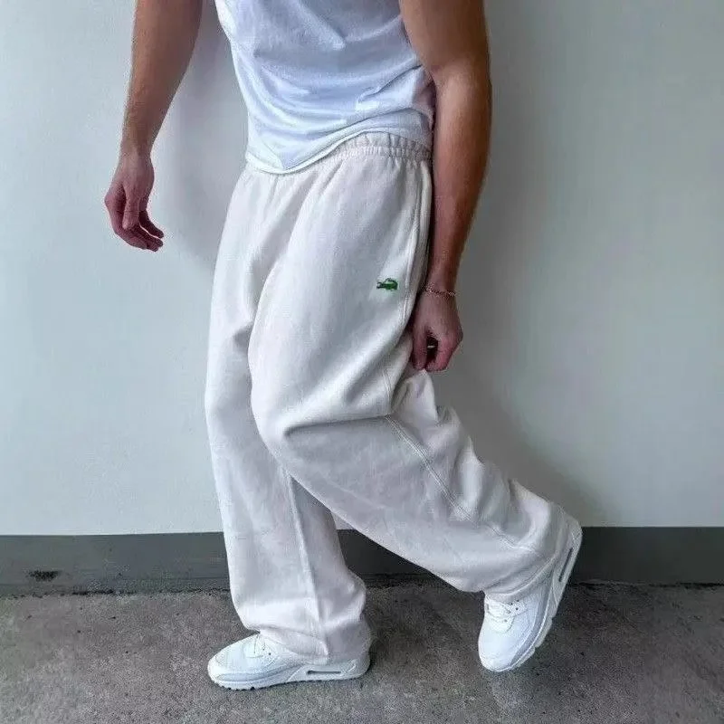Le Coq Sportif LCS R800 White Relaxed Sweatpants
