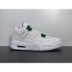 Nike Air Jordan 4 White/Green Sneakers