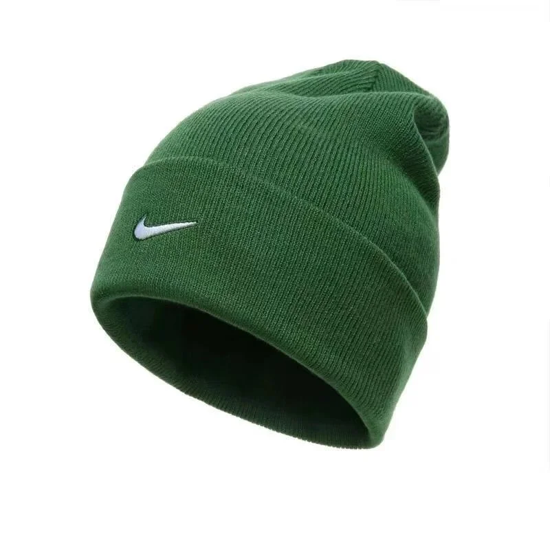 Nike Green Beanie with White Swoosh