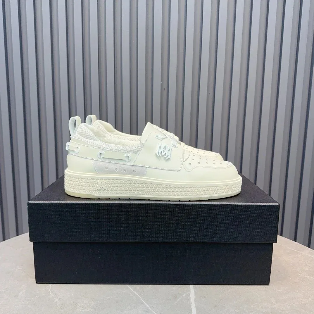 Rick Owens Geobasket White Sneakers