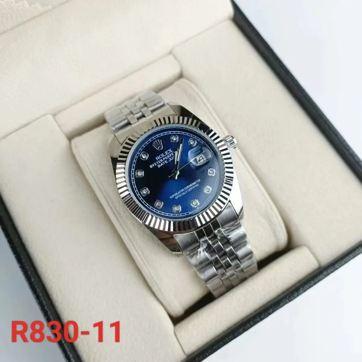 Rolex Datejust Blue Dial Stainless Steel Watch