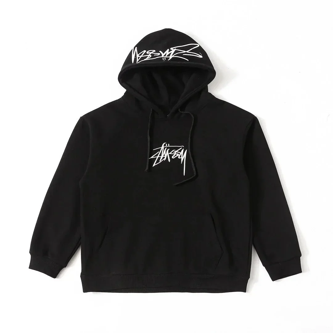 Stussy Black Logo Hoodie