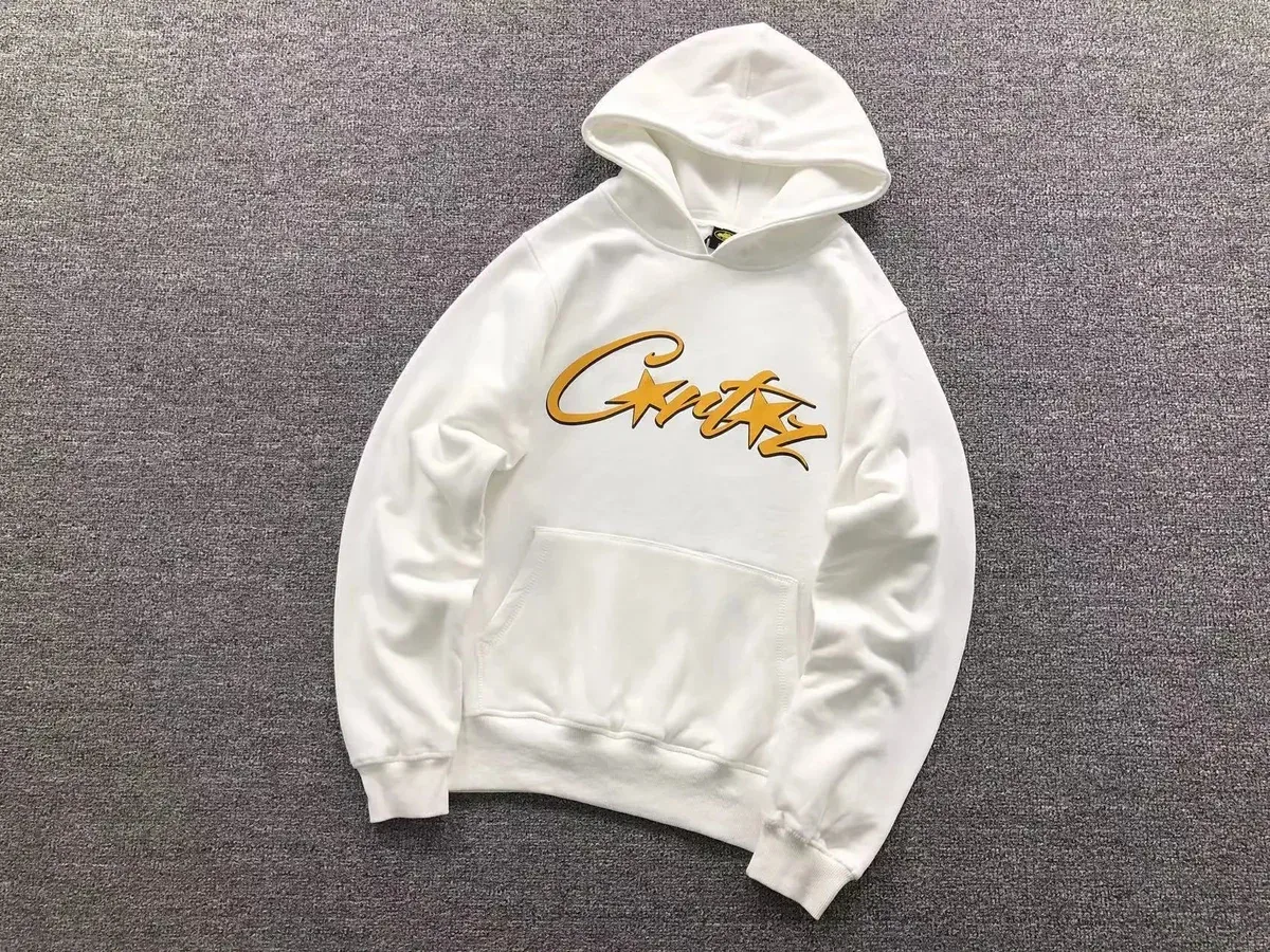 White 'Curtis' Logo Hoodie